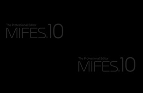 MIFES 10ロゴ(ブラック)