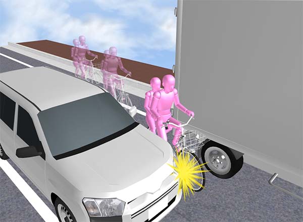 交通事故シーンをより再現しやすく 事件 事故 火事の3dイラスト作成