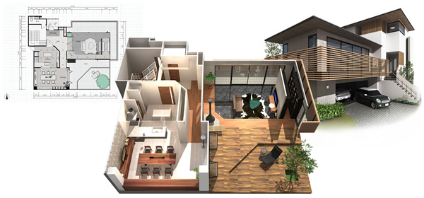 お宅拝見ムービー を自動作成 設計から施主提案まで使える支援機能を追加した住宅デザインソフトを発売